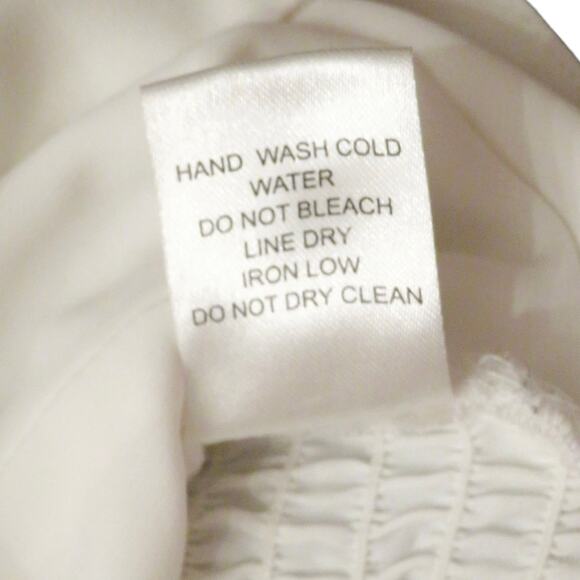 Wishful Thinking Womens Pullover Puff Sleeve Crop Top, Sweetheart White S NWOT - Picture 5 of 11